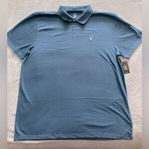 Volcom Men's Blue Polo Shirt